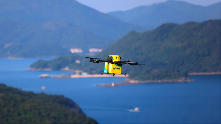 美团无人机香港首条常态化航线开航 翻山跨海配送效率提升近7倍