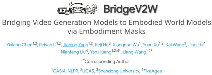 打通视频生成与机器人世界模型，BridgeV2W 让机器人学会