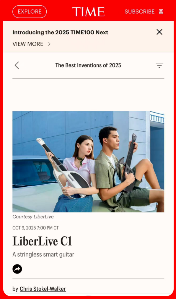 LiberLive无弦吉他问世以来累计出货超50万台，产品覆盖40余国