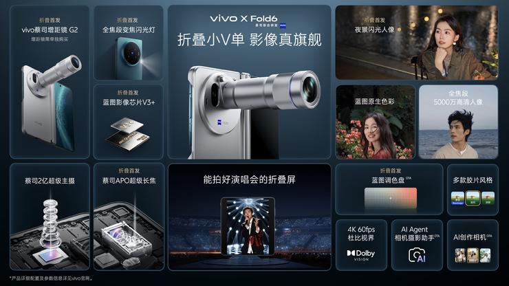 打造AI轻办公神器 vivo X Fold6折叠旗舰新品正式发布