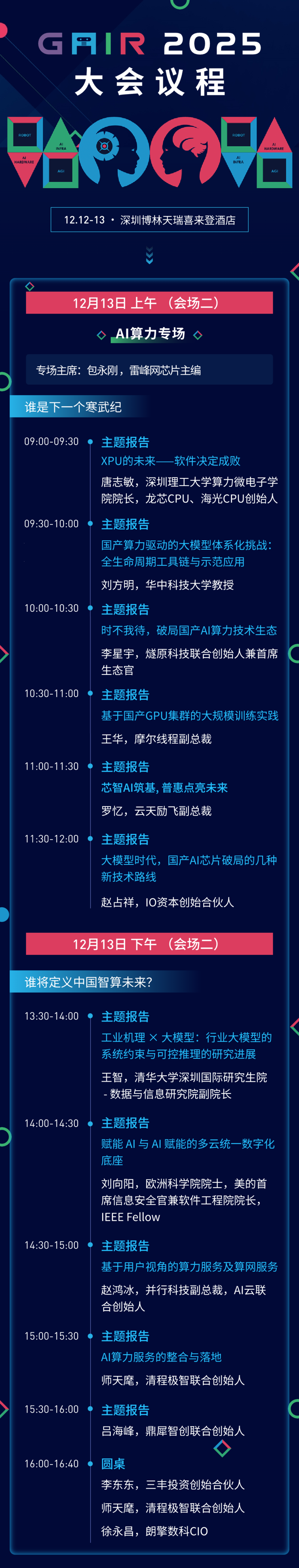 第八届GAIR全球人工智能与机器人大会，议程正式公布
