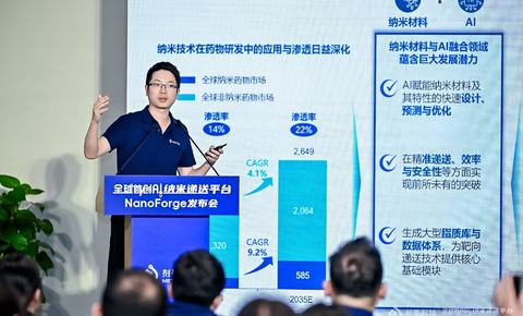 剂泰科技发布全球首个 AI 纳米递送平台 NanoForge