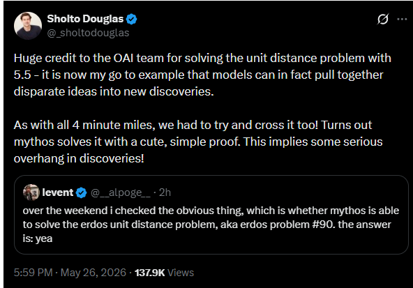 Anthropic 推出 Claude Mythos，凭借简明证明攻克 Erdős 数学猜想