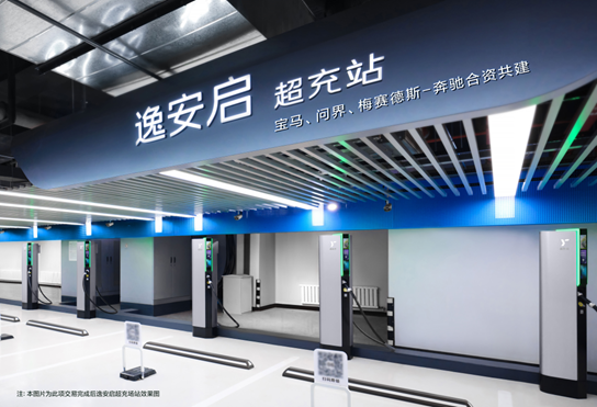 逸安启欢迎问界加入，与宝马、梅赛德斯-奔驰携手， 共同推进中国豪华超充网络的发展