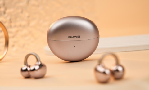 新增头动交互功能！华为FreeClip耳机玫瑰金更懂你！