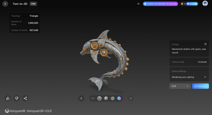中国大模型加速海外商用，腾讯混元3D上线国际站