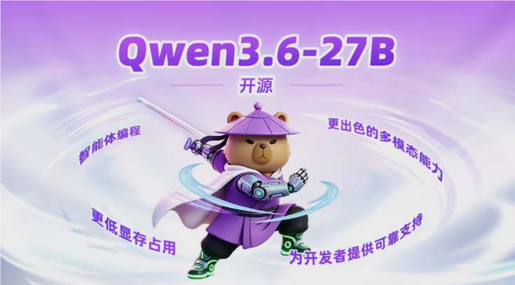 阿里通义千问再次“掀桌子”：Qwen3.6-27B正式开源，编程实力上演“以小博大”