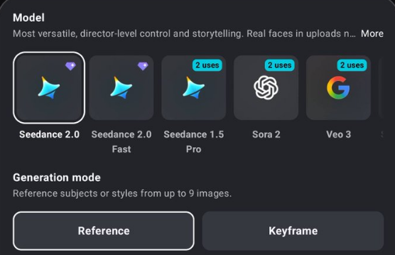 Seedance 2.0 全球上线，登顶 Artificial Analysis 视频排行榜