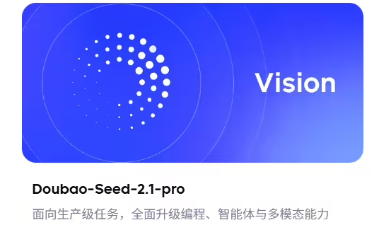 字节豆包发布Seed 2. 1 系列：Coding与Agent能力三项指标比肩GPT-5.5