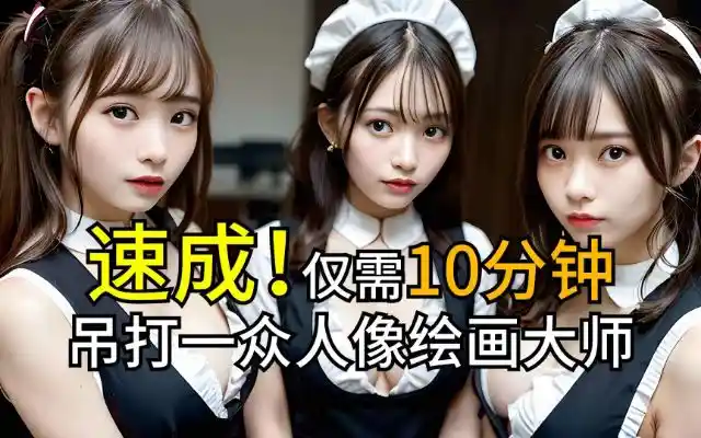速成！仅需10分钟吊打一众人像绘画大师 AI绘画 stable diffusion