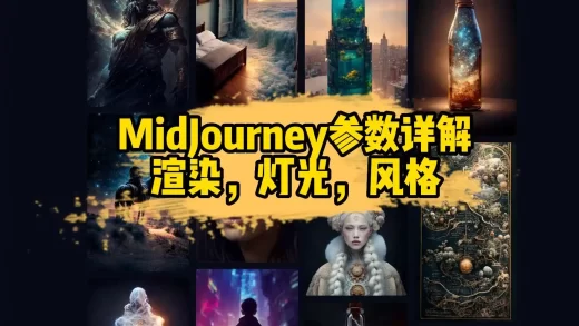 MidJourney渲染，灯光，风格，参数设置详解