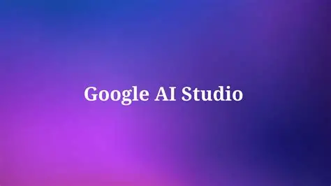 Google AI Studio