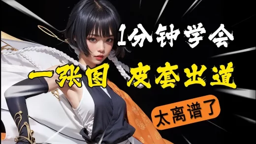 一张图片 虚拟直播 免费皮套人 SD生成 stablediffusion AI教程 开源项目 一分钟学会 教程 SD教程