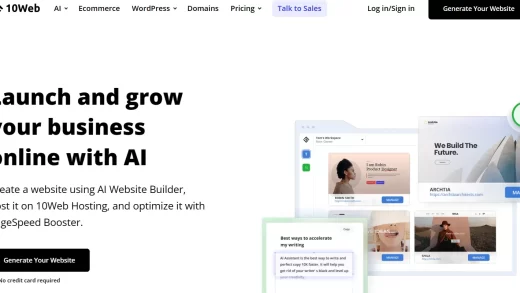10Web AI建站工具